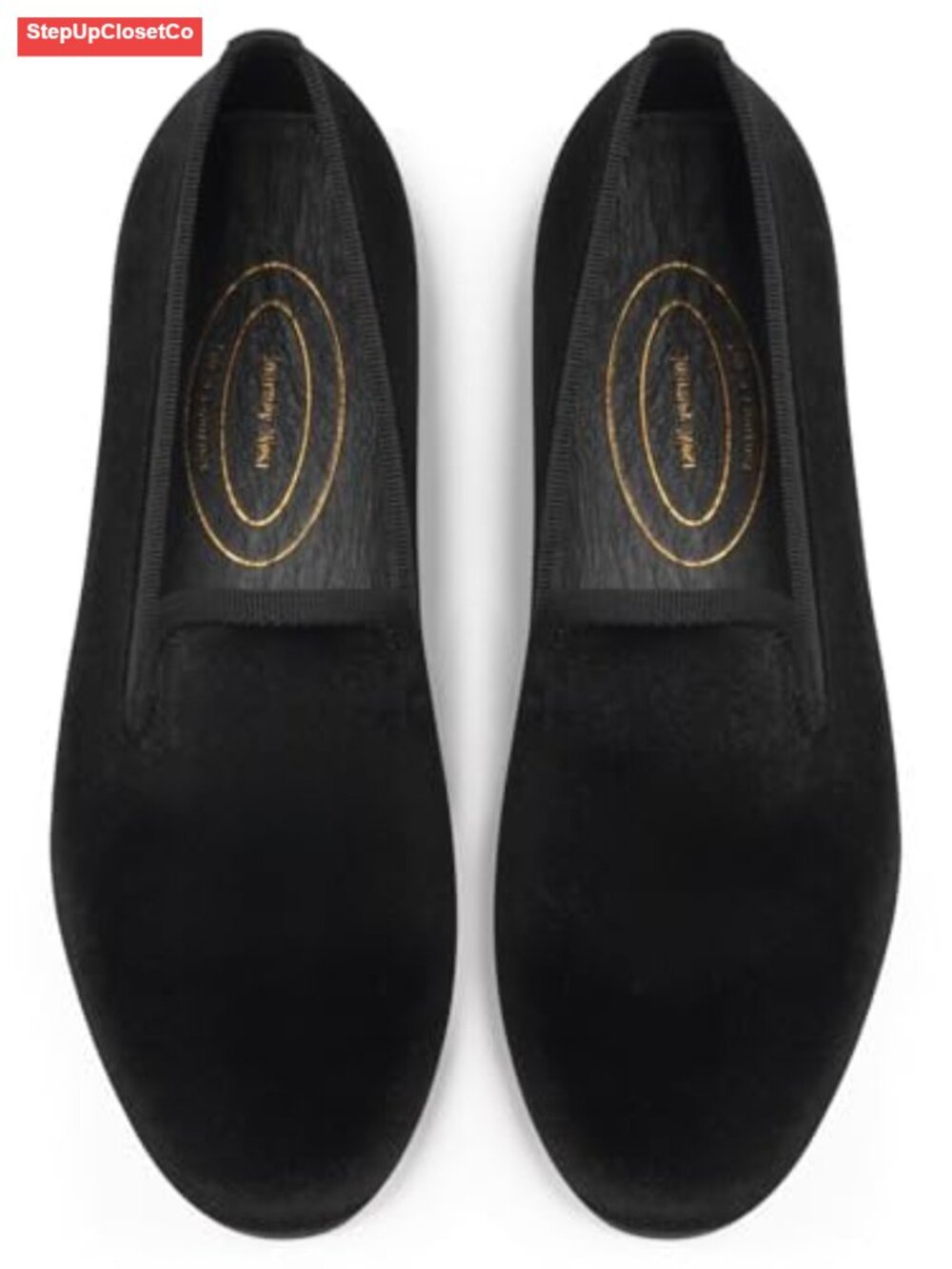 Women's Velvet Embroidered Loafer Flat Slip-On Shoes